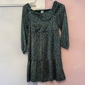 Abercrombie Kids Green Floral Dress